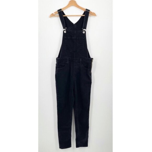 Levis washed blk slim leg overalls 27 ankle - Picture 3 of 7